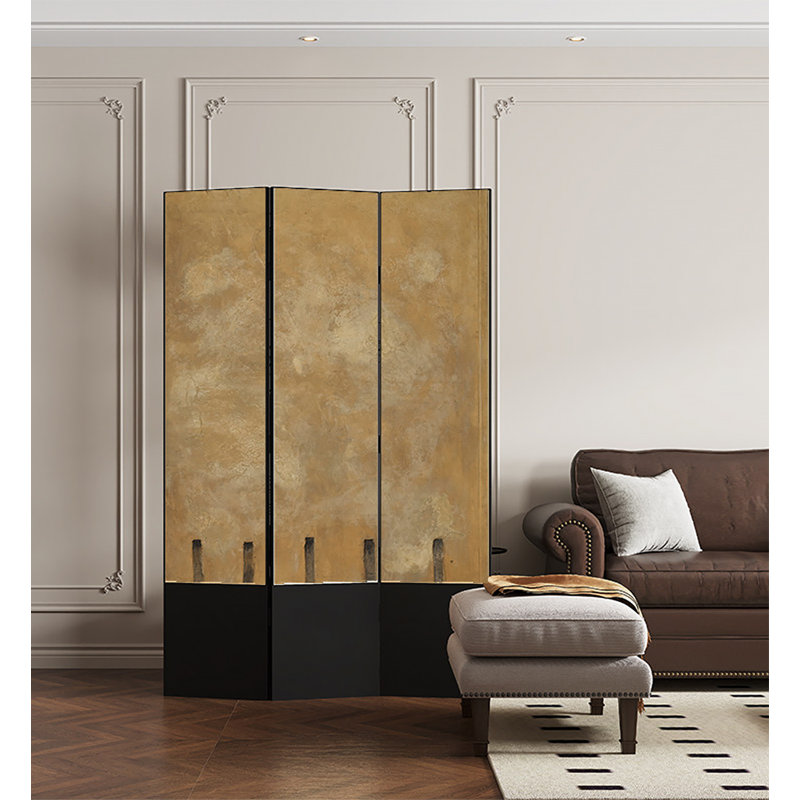 Mid-Century Solid Wood Foldable Bedroom Screen