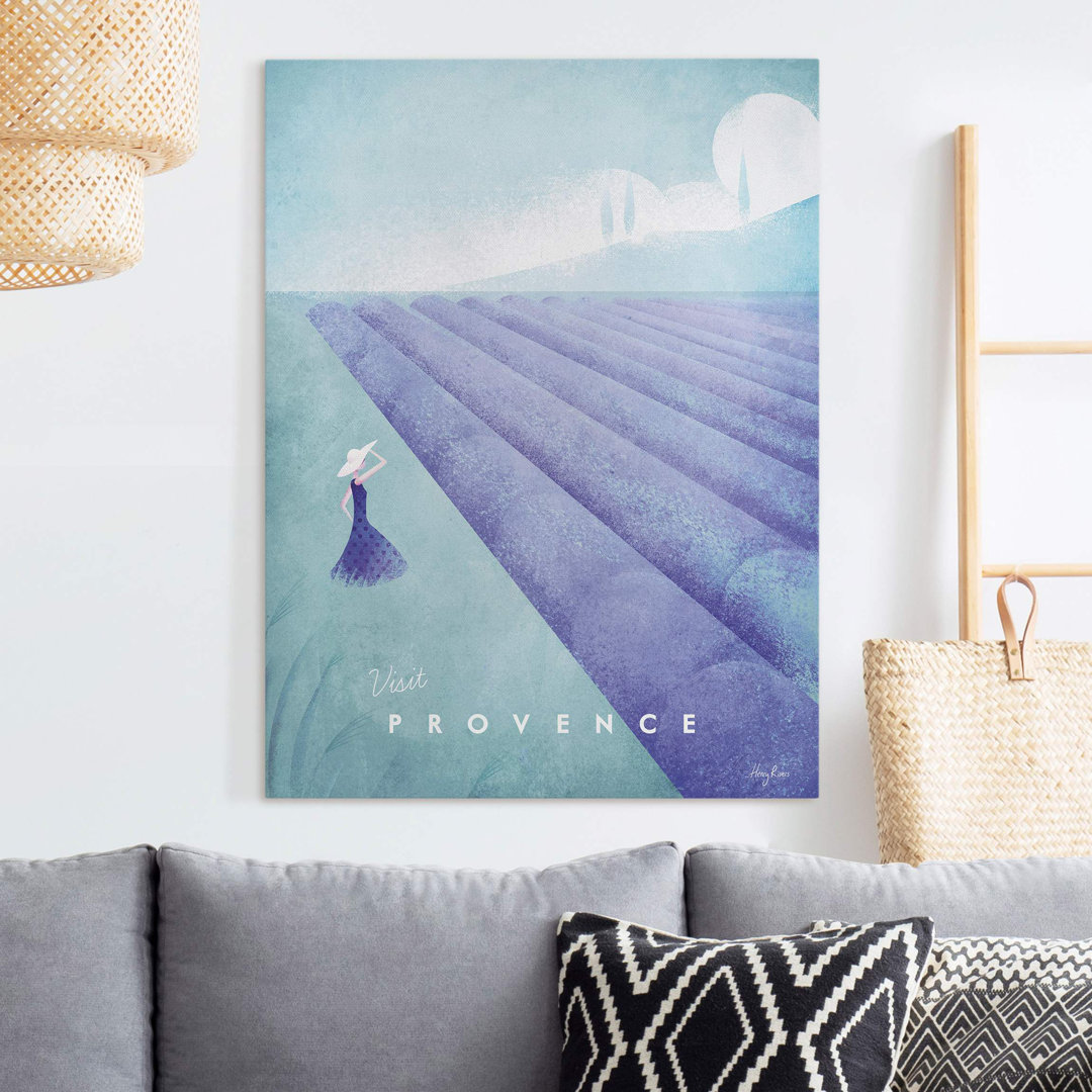 Leinwandbild Reiseposter - Provence