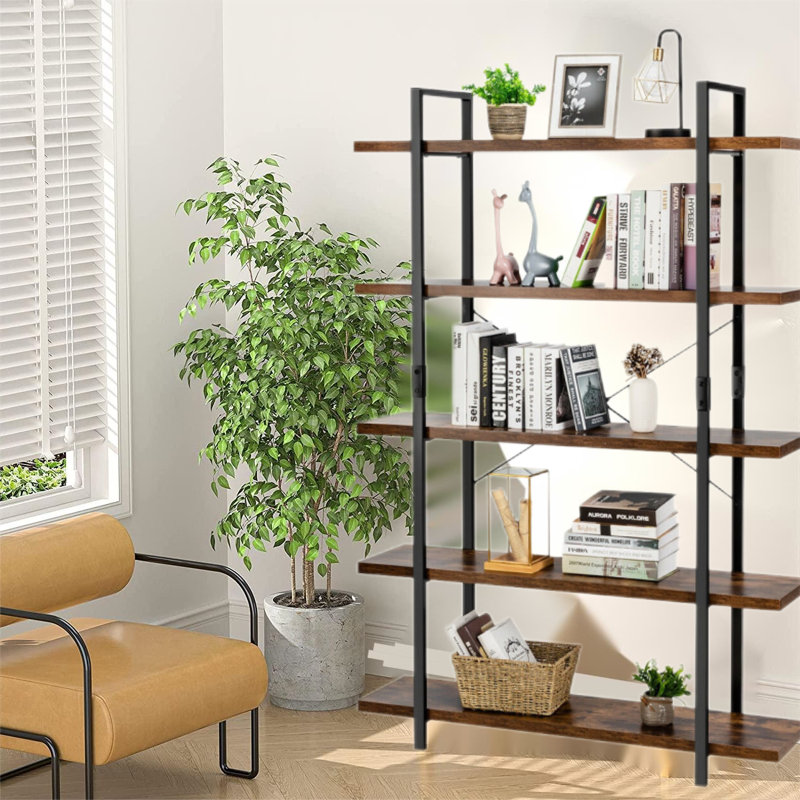 Bookcase, (5 Shelves) 70” H x 47” W x 12.5”D
