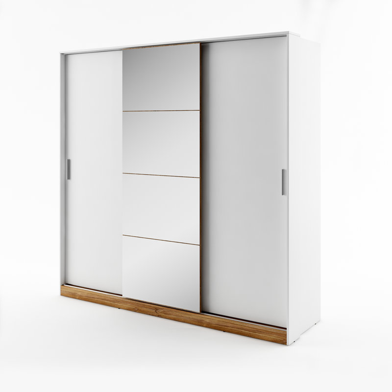 Beklabito 3 Door Manufactured Wood Wardrobe