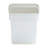 Wham Clip 14L Square Plastic Storage Boxes with Secure Clip Lock Lids. L:29 x W:29 x H:26cm Clear/Stone/Slate Grey-2009211932