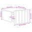 33cm W Manufactured Wood Bedside Table-859733443