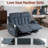 Loveseat Recliner Sofa with Cup Holders, 2 Seat Manual Recliner Chair, reclining loveseat couch for Living Room, Home Theater, Small Spaces, Blue-394820091