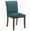 Chaise d'appoint de salle à manger rembourrée bleu sarcelle Conifer (ensemble de 2)