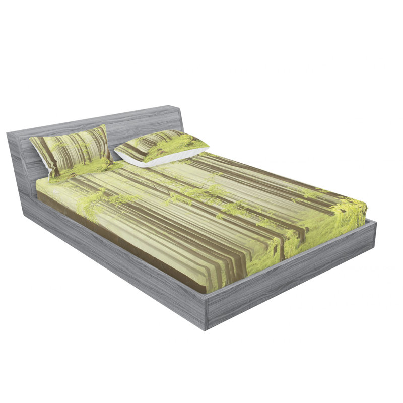 Microfiber Sheet Set, Queen Sheet Set with Fitted Sheet