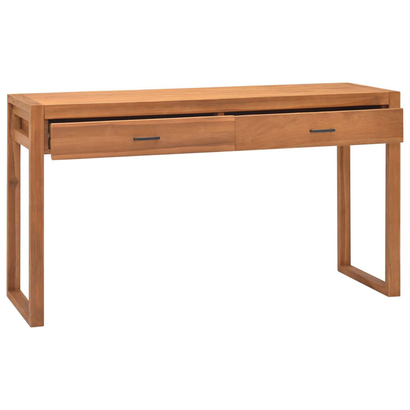 Adhitya Solid Wood Computer Desk, 75cm H x 100cm W x 40cm D, Brown