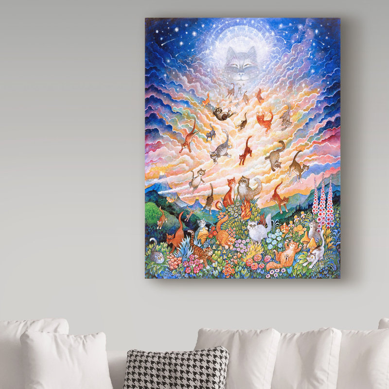 «Kellene Bill Bell Cats in The Sky», impression sur toile tendue, H 19 po x l 14 po