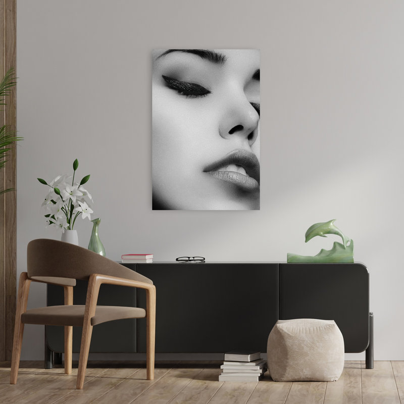 Visage 1, art abstrait contemporain, H 36 po x l 24 po