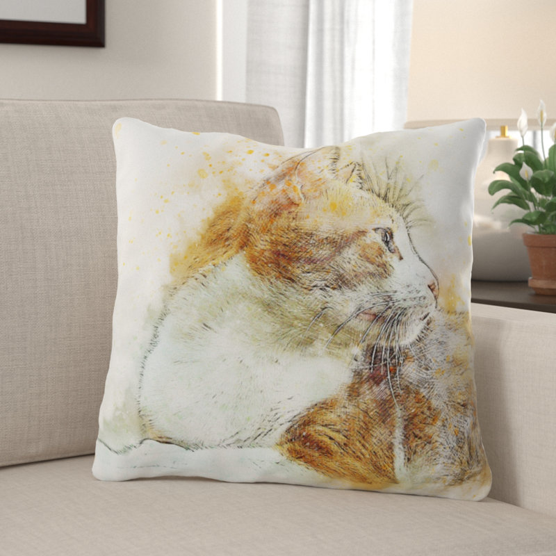 Outdoor Reversible Throw Pillow, Microsuede, Indoor