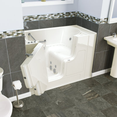 52'' x 30'' Fiberglass Bathtub with Faucet