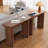 Narrow Entryway Console Table, 43.3" Fluted W...
