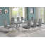 Ensemble de salle à manger en verre trempé transparent de 94 po x 46 po avec chaises en velours Hornick-1524866619-1504725745-1505097013