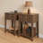 Modern Minimalist End Table With Open Storage Shelf-2044371278