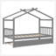 Lit simple en bois avec lit gigogne simple-130092273-130092272