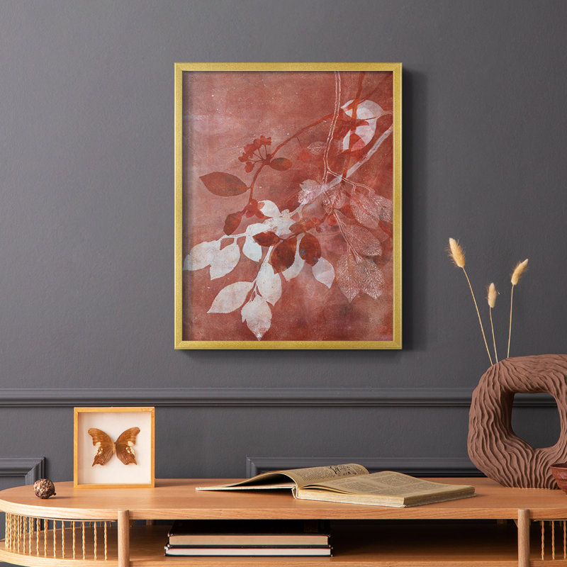 «Branching Out», impression encadrée en bois massif, Or, H 14 po x l 11 po