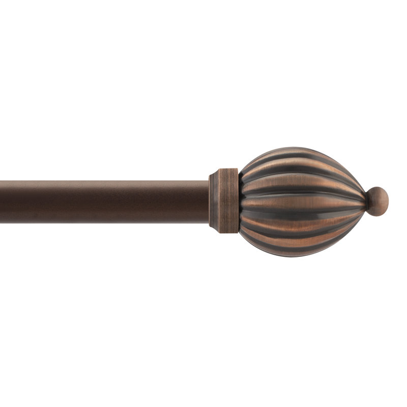 Tringle à rideaux simple Zambrano, 36 po - 66 po