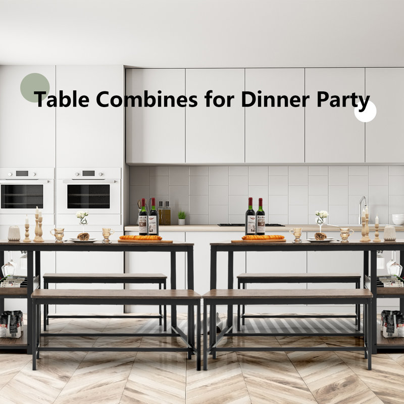 Kalinda 4 - Person Dining Set