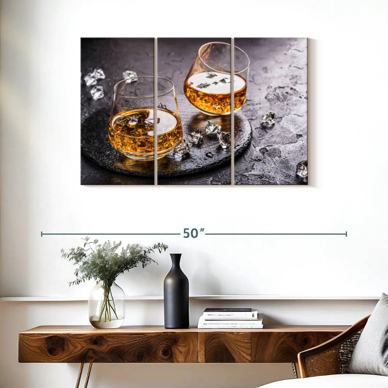 Yarlin Cognac On Ice, 24" H x 38" W