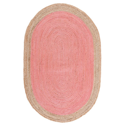 Alexina Natural Fiber Hand Woven Jute Solid Color Rug