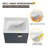 Brooke 24'' Single Bathroom Vanity with Ceramic Top, Wall Mounted Bathroom Vanity with Soft Close Door-1753100919