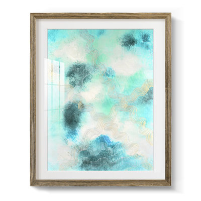 Dwaipayan Blue Shift I, peinture sur toile encadrée