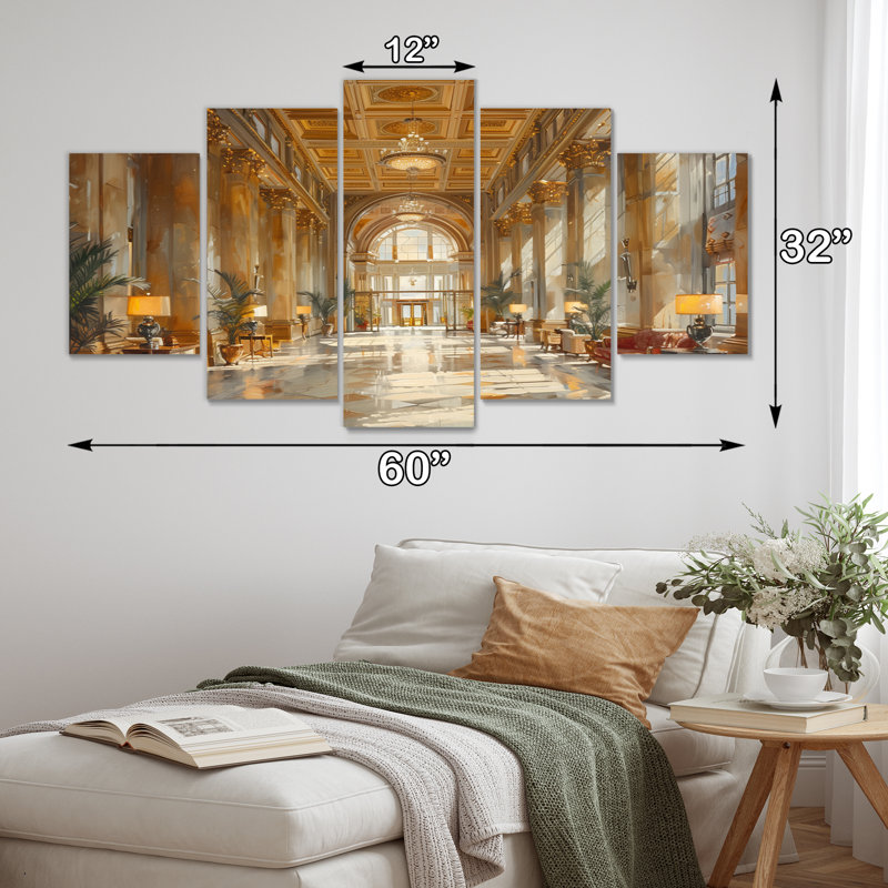 Baddeley - hôtels et loges, ensemble d'art sur toile