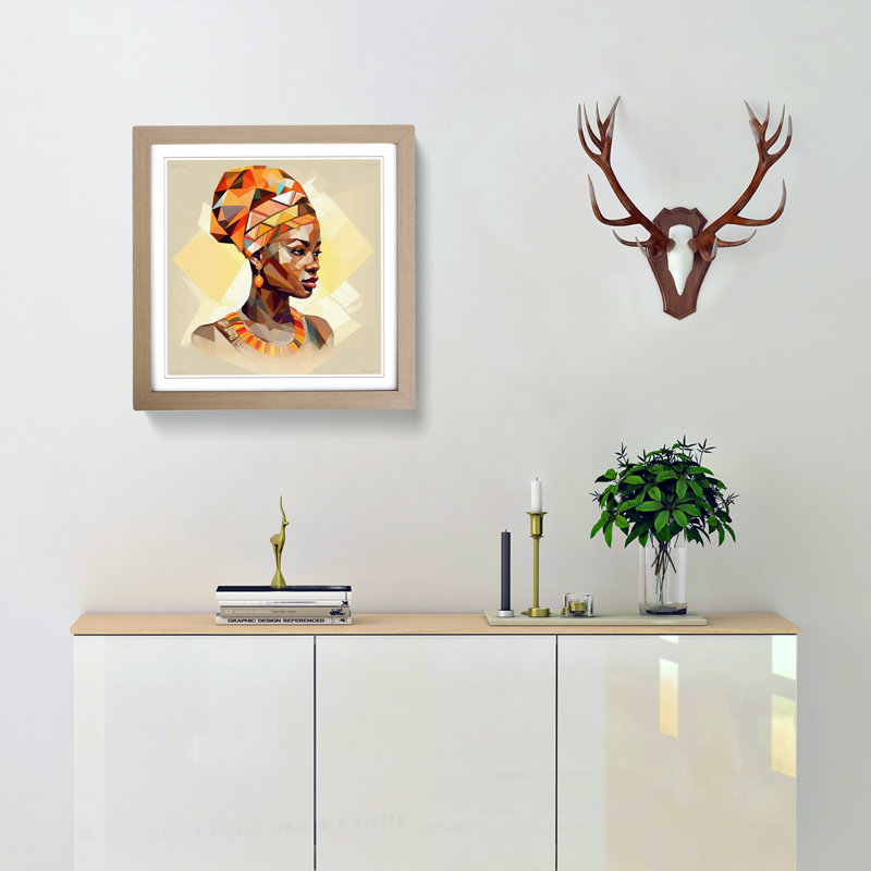 Single Picture Frame Print on Wood, Oak