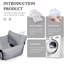 Small Dog Car Seat - Portable and Safe Car Bed with Seatbelt and Medium Dog Storage Pocket-1013455797