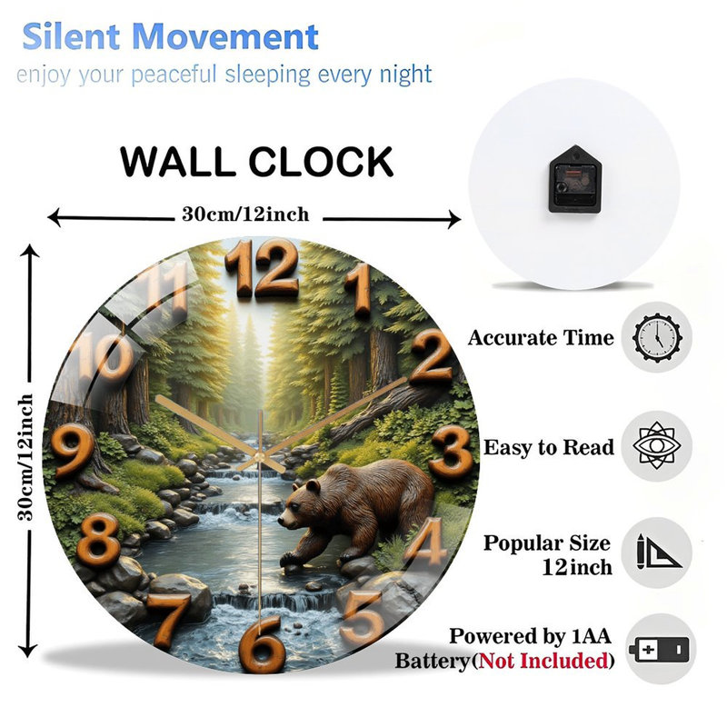 Horloge murale Nature