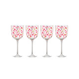 It's Raining Confetti Wine Glasses, Set of 4