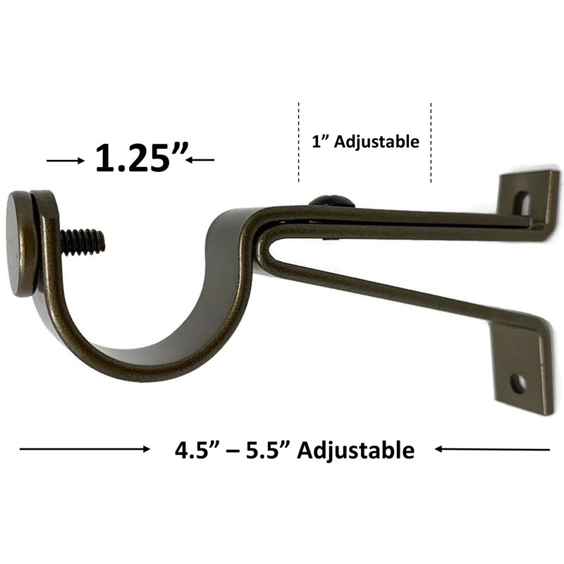 Support de fixation 2,37 po Petrosky, Or antique