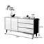 Buffet antique en bois massif
