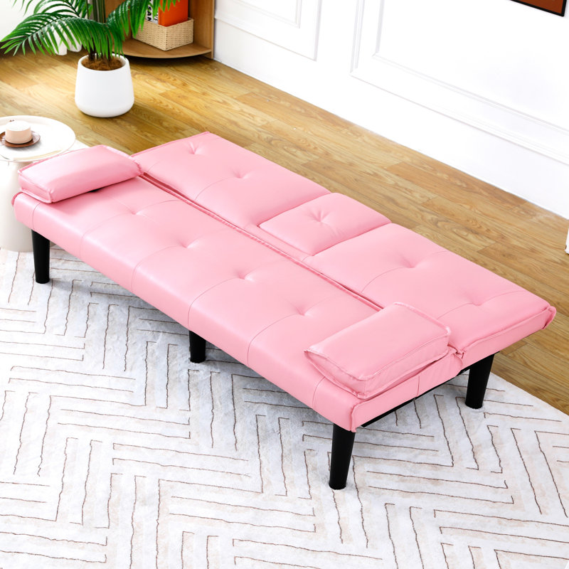 Lit rose de 67 pouces avec porte-gobelet et tissu pour utilisation durable 67, 2, Rose