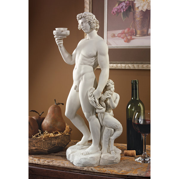 Design Toscano Bacchus, God of Wine Greenman Wall Sculpture: Medium