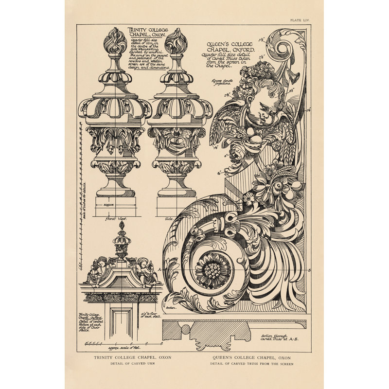English Renaissance II, H 18 po x l 12 po x P 1,25 po, Non, Toile tendue