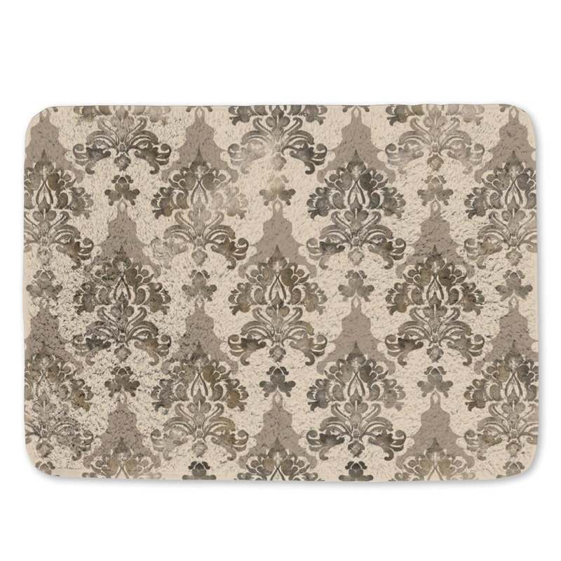 Coatney Microfiber / Microsuede Bath Mat, 21"W x 34"L