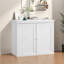 Armoire de cuisine avec tablettes réglables et portes doubles