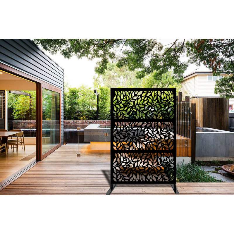 1.2m x 1.9m Privacy Fence, Black