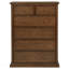 Commode de chambre brune à 6 tiroirs-1704374208