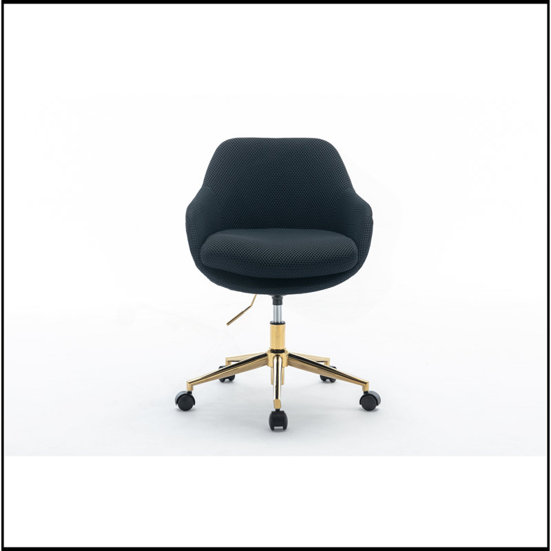 Chaise de bureau confortable en maille avec hauteur réglable et fonction pivotante à 360 °