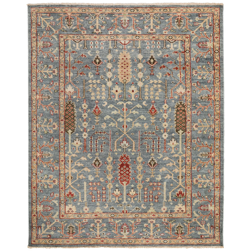 Carrington Wool Oriental Area Rug, Square 1'6"