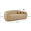 Canapé Tov Furniture Judy Honey Boucle-1301761788