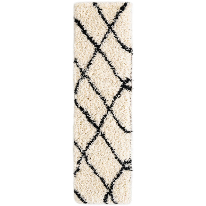 Tarquinio Rug, Runner 2' x 8', Black