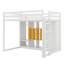 Lit mezzanine double en bois pleine grandeur avec garde-robe et armoire, cadre de lit multi-rangement peu encombrant avec tablettes ouvertes-1689618141-1689618136