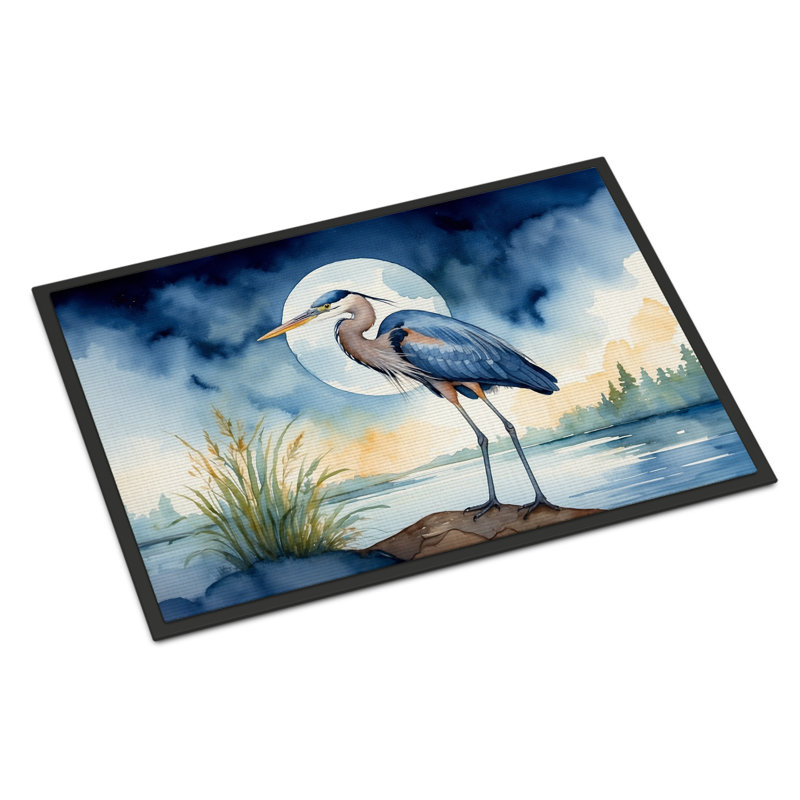 Paillasson Blue Heron, L 24 po x L 36 po