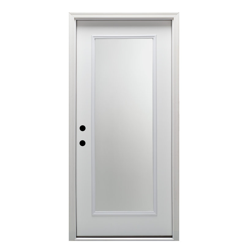 Porte d'entrée complète pré-montée en verre clair, Oui, L 30 po x H 80 po