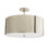 3 - Light 19.5 " Drum Semi Flush Mount