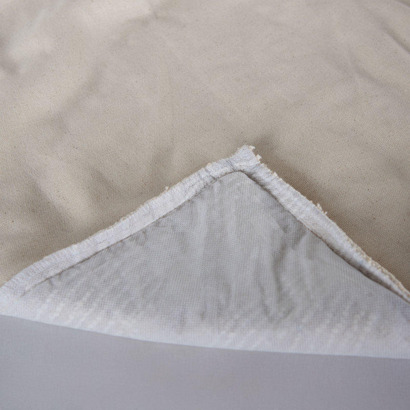 100% Cotton Throw Pillow, Polyester, Natural