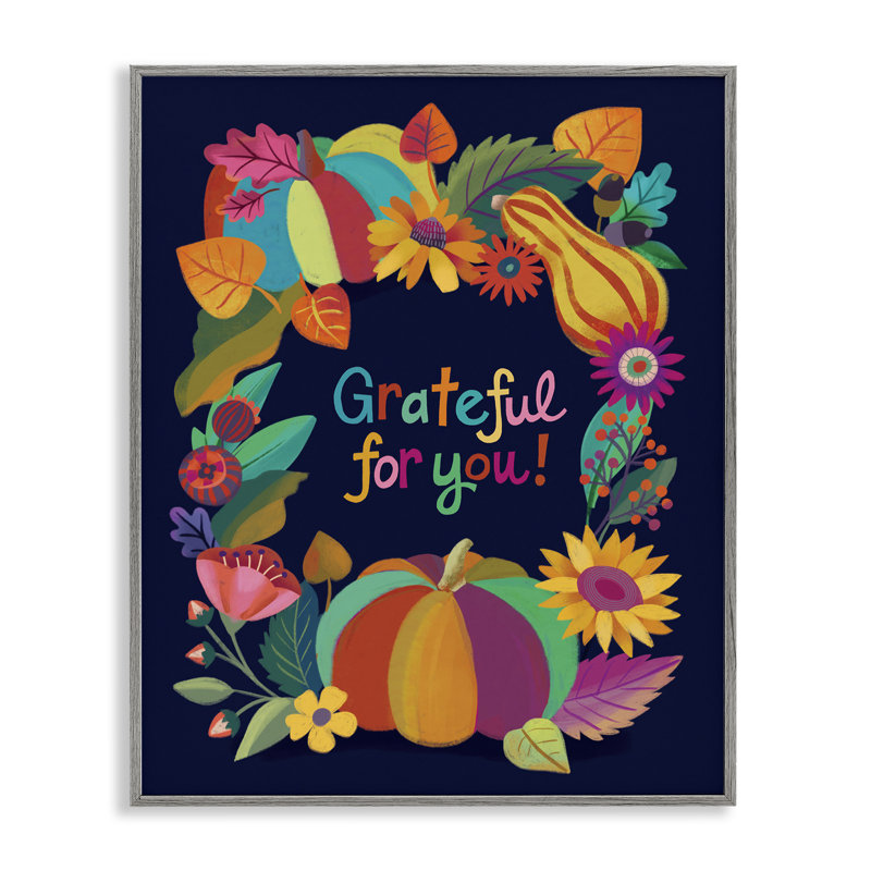  «Grateful For You Gourds», estampe numérique par Riley Hutchens, H 20 po x l 16 po, Estampe numérique Farmhouse