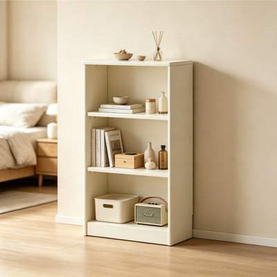Bibliothèque en bois d'hévéa
